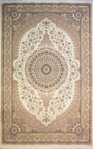 Persian Rugs Non Slip: Castello Bleu - Persian Rug Jacquard