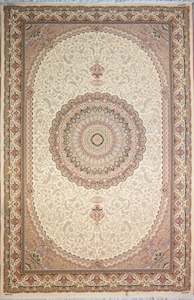 Cream Shah - Jacquard Persian Rug