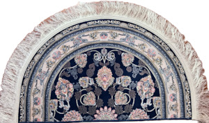 Semi-circle Ornamental Blue I