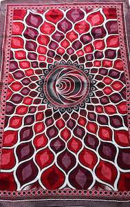 Red Vortex - Throw / Floor Cover