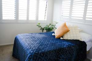 Double Blankets: Navy Blue Diamonds - ‘Parmida’ Mink Blanket  (Double)