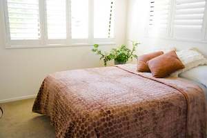 Brown Hearts/Diamonds - ‘Parmida’ Mink Blanket  (Double)