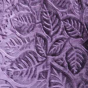 Purple Leaves - ‘Chica’ Mink Blanket (Single)