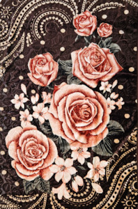Chocolate Rose - 'Ronja' Mink Blanket (Single)