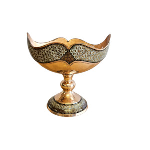 Tawny Mosiac - Copper Whale Fluke Bowl