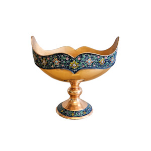 Blue Rose - Copper Whale Fluke Bowl