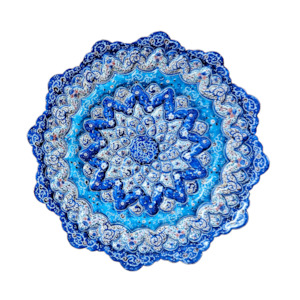 Minakari Decor: Aqua Minakari Plate