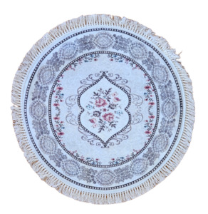 Persian Accent Mats: Pink Floral - Circle Mat