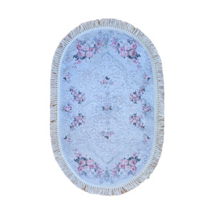 Pink Floral - Oval Mat