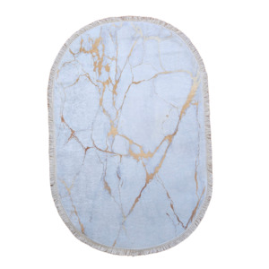 Persian Accent Mats: Gold - Oval Mat