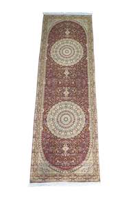 Hallway Runners: Hall Runner Jacquard Dark Pink (Sml)