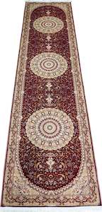 Hallway Runners: Hall Runner Jacquard Maroon (Med)
