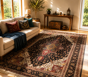 Rugs: Shahi Obsidian Rug - Persian rug