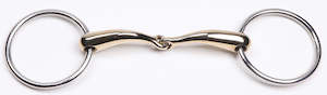 Bits Accessories: Zilco Curved Gold Jointed Snaffle