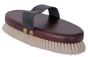 New 1: Cavallino Goat Hair Brush with Leather Strap
