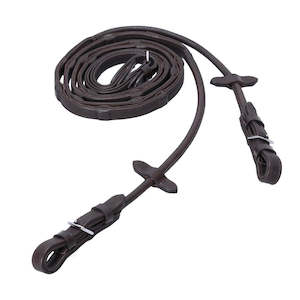 Bridles Accessories: Schockemohle Durasoft Rolled Grip Reins - with buckle