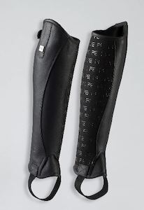 Premier Equine: Premier Equine Actio Leather Half Chaps Black