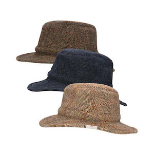 Tweed: W & H Harris Tweed Berkeley Fedora Hat