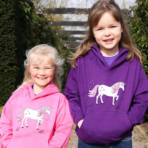 British Country Collection Dancing Unicorn Childs Hoodie