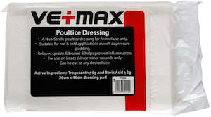 Vetmax: Vetmax Poultice Dressing