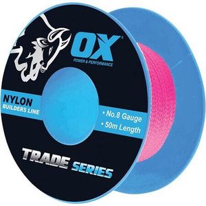 50m String Line - 8g - Pink - OX, Hand Tools Summit Tools NZ
