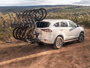 Hitch Bike Rack: Rola VBR5 Vertical Rack