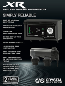 XR Salt and Mineral chlorinator