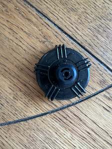 Acid bin cap - Large with grommet, hose squeeze tube and hose weight