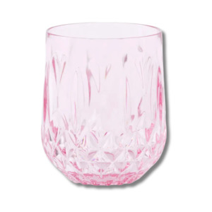 All: Pink Crystal Look Acrylic Tumbler