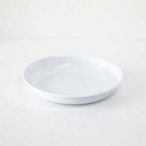 Enamelware: White Enamelware Cafe Plate