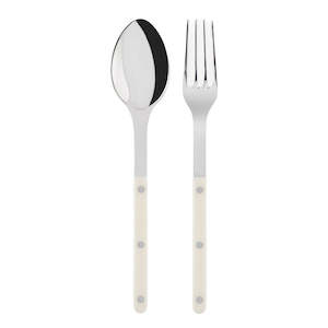 Homeware Sabre Cutlery: Sabre Salad Servers - Soft Beige