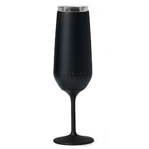 Chilly Bins Coolers: Huski Champagne Flute - Black