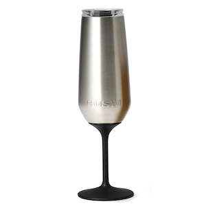 Huski Champagne Flute - Brushed Stainless