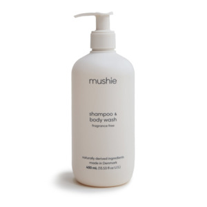 Skincare Body: Mushie - Baby Shampoo + Body Wash (Fragrance Free)