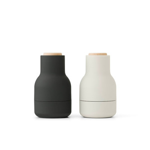 Small Audo (Menu) Salt + Pepper Grinders - Carbon + Ash