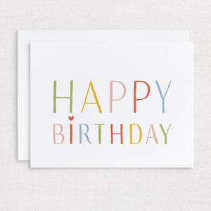 Inker Tinker Cards - Happy Birthday Colourful