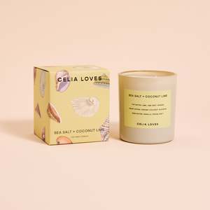 Gifts From 50 70: CELIA LOVES Candle - Sea Salt + Coconut Lime