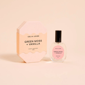 CELIA LOVES Room + Linen Spray - Green Moss + Vanilla