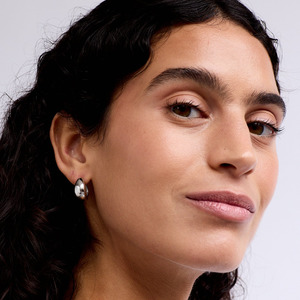 La Dailie - Domed Hoops - Silver