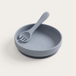 Discount Allowed: Tiny Table Plate + Spork - Pebble