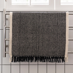 Citta: Citta Design - Cotton Door Mat - Black/Natural