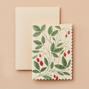 Greeting Gift Cards: Strawberry Sweet Birthday Card