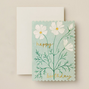 Greeting Gift Cards: Cosmos Happy Birthday Card