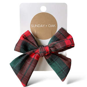 Best Selling: Christmas Hair Bow - Plaid