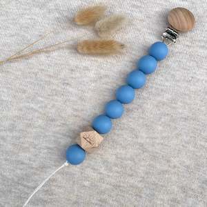 Teethers And Dummy Clips: Essential Dummy Clip - Rip Tide Blue