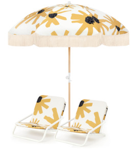 All Umbrellas All Styles And Beach Sets: Summer Field Beach Umbrella & Beach Chair Set