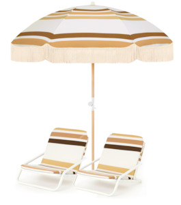 All Umbrellas All Styles And Beach Sets: Sun Valley Beach Umbrella & Beach Chair Set