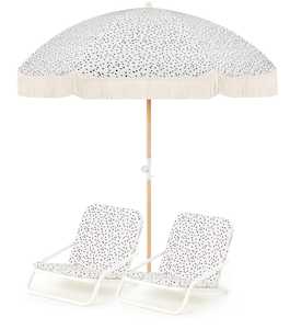 All Umbrellas All Styles And Beach Sets: Salt Beach Umbrella & Beach Chair Set