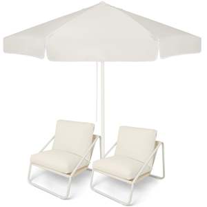 Dunes: Dunes Market Umbrella and Outdoor Chair Set