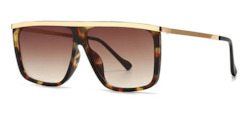 Unisex Square Metal Frame Sunglasses